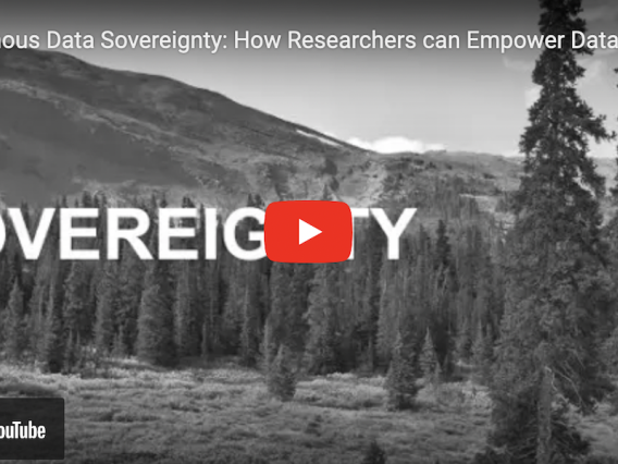'Indigenous Data Sovereignty: How Researchers can Empower Data Governance' with Lydia Jennings
