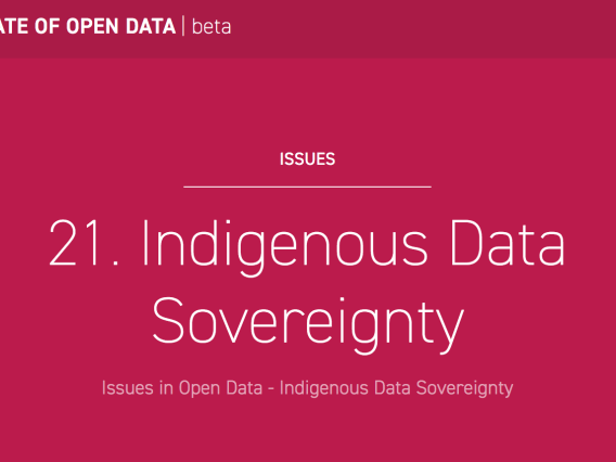 Issues in Open Data- Indigenous Data Sovereignty