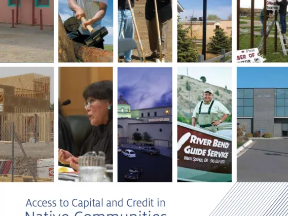 Access to Capital and Credit in Native Communities