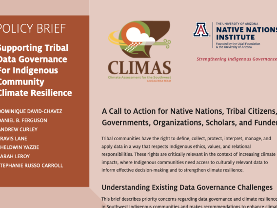 Policy Brief: Supporting Tribal Data Governance for Indigenous Community Climate Resilience
