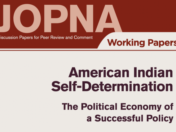 American Indian Self-Determination: The Political Economy of a Successful Policy