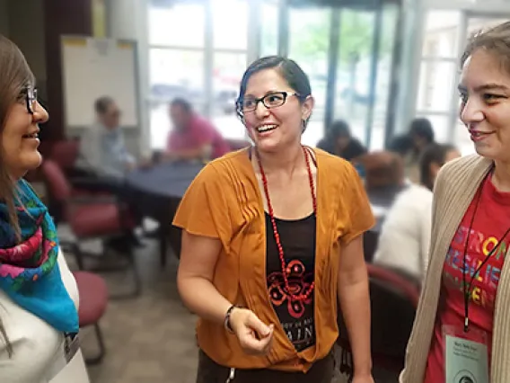 Jäger and David-Chavez attend the Rising Voices Workshop