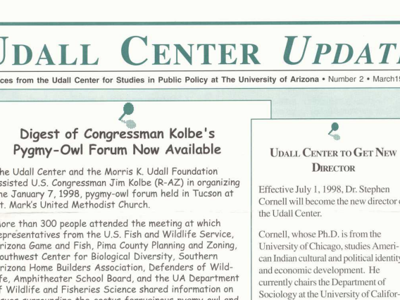 Udall Center Update No. 02