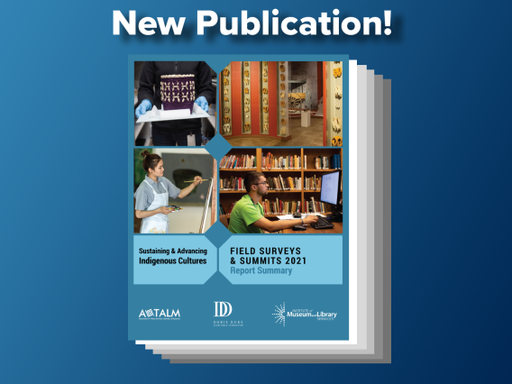 The cover of the ATALM summary report against a blue gradient under white text reading "New Publication!"