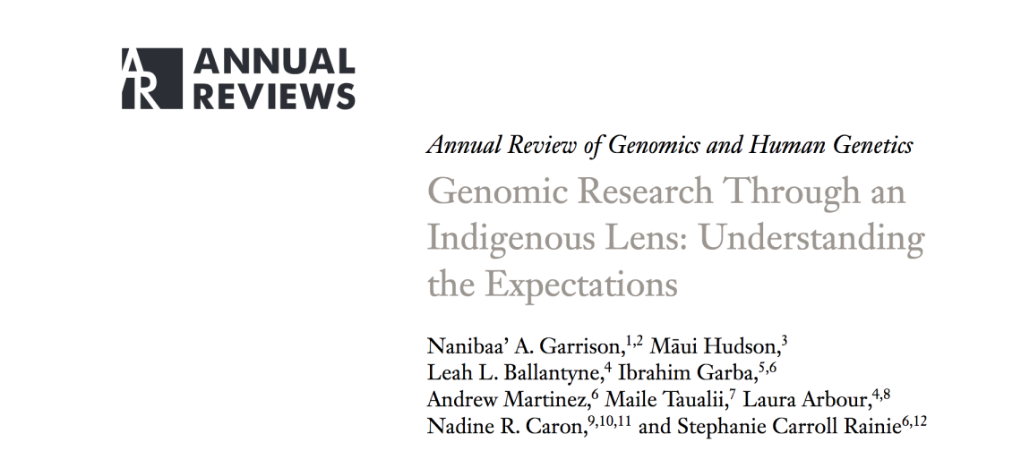 Genomic Research Through an Indigenous Lens- Understanding the Expectations