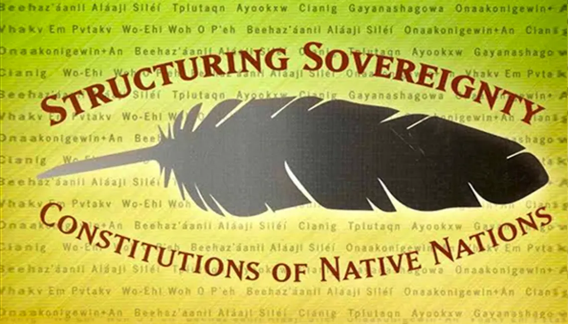 Structuring Sovereignty Constitutions of Native Nations