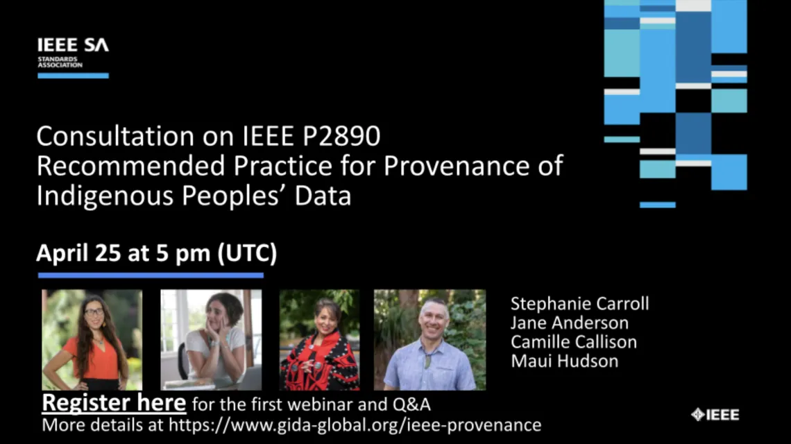 GIDA IEEE Recommended Practice for the Provenance of Indigenous Peoples' Data