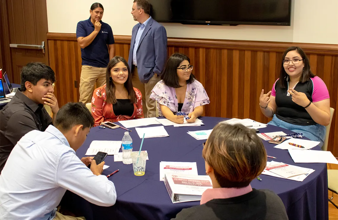 Participants during the Speed Pitch Showcase