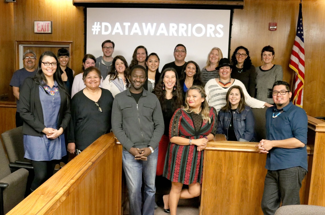 Indigenous Data Sovereignty Course students during January In Tucson 2017