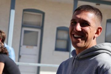Portrait of young Aboriginal Australian student smiling